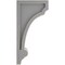 Ekena Millwork 3 1/4"W x 4"D x 8"H Diane Recessed Wood Vintage Decor Corbel, Pebble Grey CORWD03X04X08DIPG - alternate 3